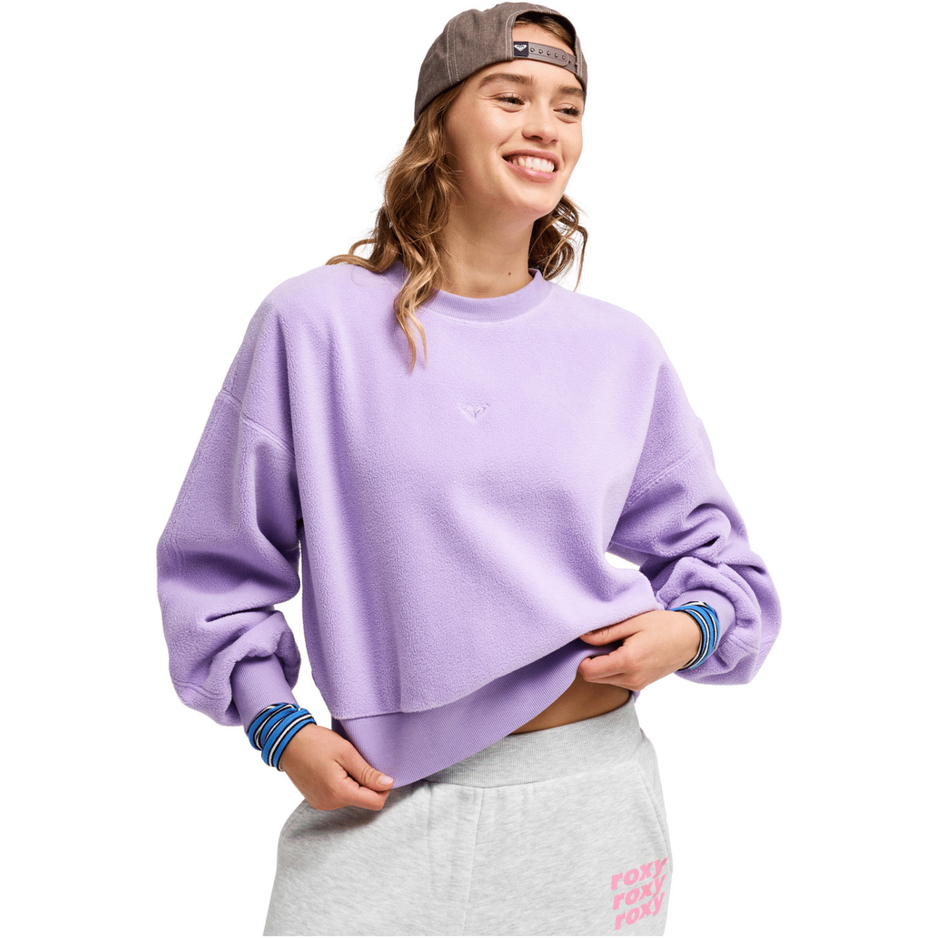 2026 Roxy Womens Chill Story Sherpa Fleece ERJPF03248 - Viola